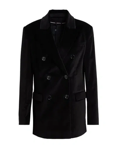 Breras Milano Woman Blazer Black Size 8 Cotton, Elastane