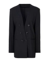 Breras Milano Woman Blazer Black Size 8 Virgin Wool, Elastane