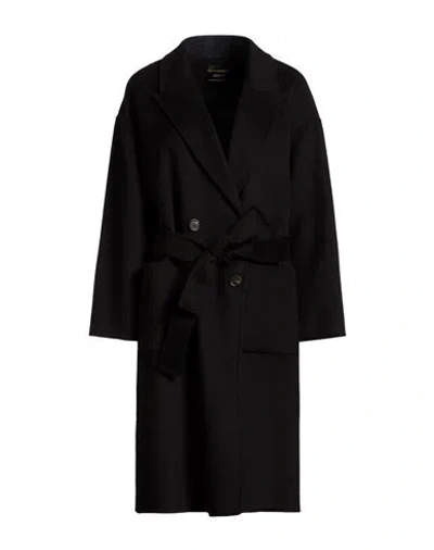 Breras Milano Woman Coat Black Size M Wool, Polyester