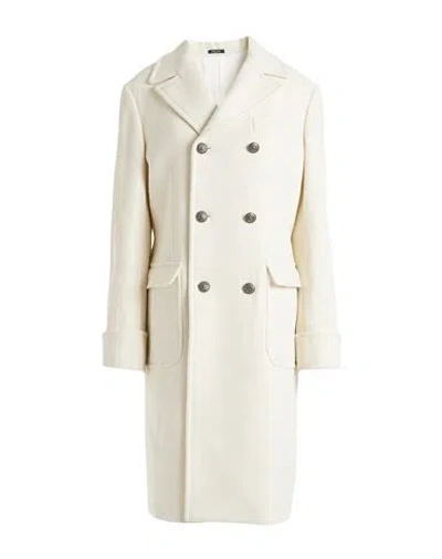 Breras Milano Woman Coat Ivory Size 12 Virgin Wool, Polyamide In Neutral