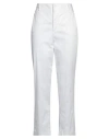 Breras Milano Woman Pants White Size 6 Cotton, Elastane