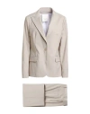 Breras Milano Woman Suit Light Grey Size 12 Polyester, Viscose, Elastane In Gray