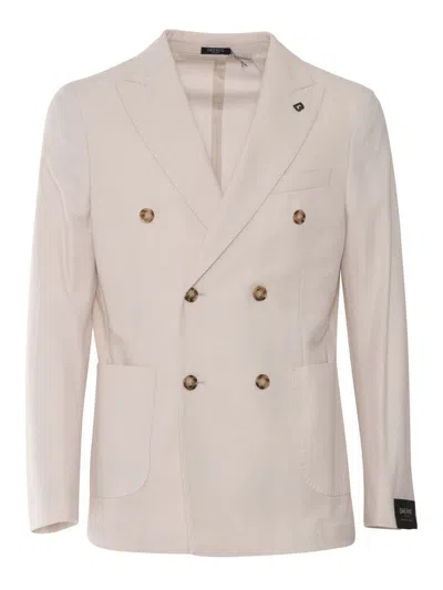 Breras Milano Single-breasted Jacket In Beige