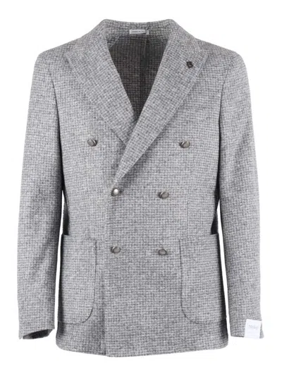 Breras Tailored Men's Jacket With Structured Fit In Gray