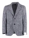 Breras Tailored Structured Blazer With Notched Lapels In Gray