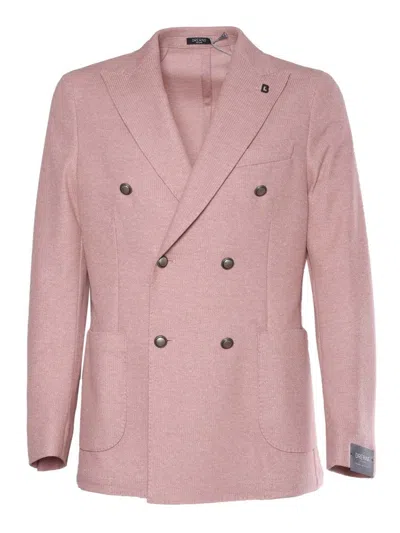 BRERAS TEXTURED DOUBLE-BREASTED BLAZER WITH DECORATIVE BUTTONS