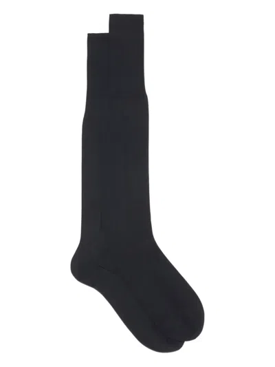 Bresciani Cotton Socks In Blue