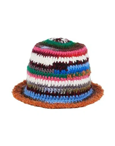 Bret Woman Hat Fuchsia Size Onesize Merino Wool, Mohair Wool In Pink