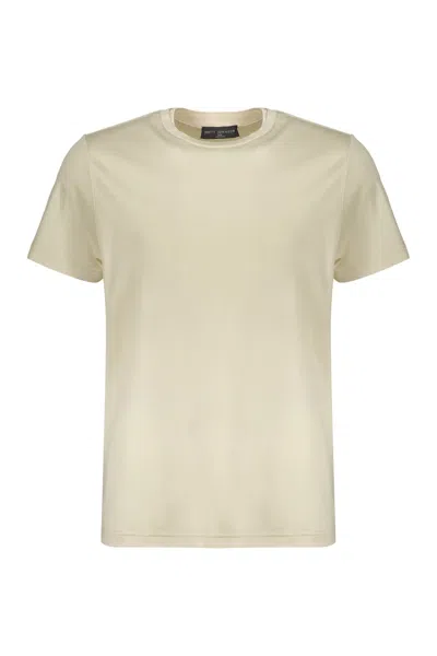 Brett &amp; Sons Silk And Cotton T-shirt In Ivory