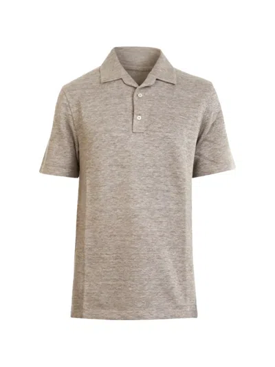 Brett Johnson Buttoned Polo Shirt In Neutral