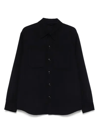 Brett Johnson Cashmere Shirt Jacket In 蓝色
