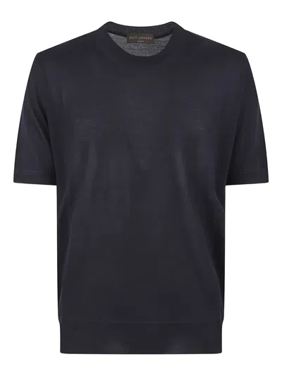 Brett Johnson Cashmere T-shirt In Blue