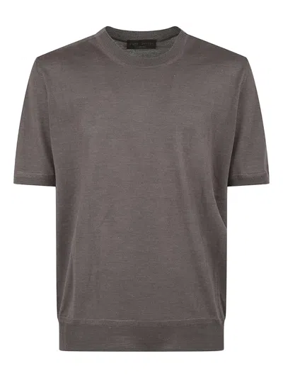 Brett Johnson Cashmere T-shirt In Gray
