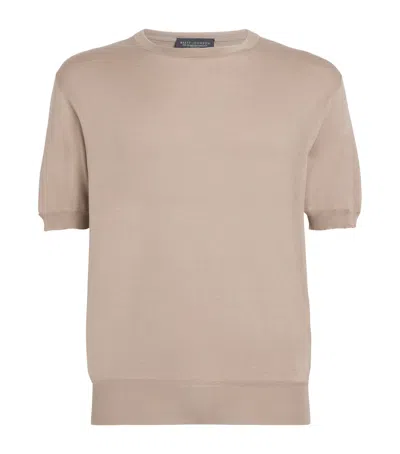 Brett Johnson Cotton-silk Knitted T-shirt