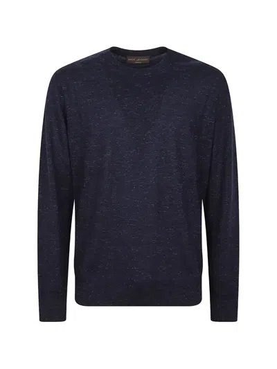 Brett Johnson Crew-neck Long-sleeve Sweater In Blue