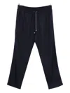 Brett Johnson Drawstring Trousers In Blue