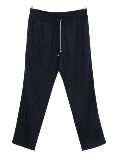 Brett Johnson Drawstring Trousers In Blue