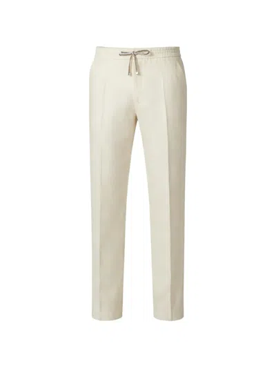 Brett Johnson Drawstring Trousers In Neutral