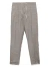 Brett Johnson Drowcord Trousers In Grey