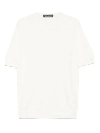 Brett Johnson Fine-knit T-shirt In White