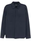 Brett Johnson Jersey Shirt Jacket In Blue