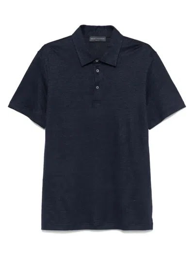 Brett Johnson Linen-silk Polo Shirt