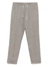 Brett Johnson Drowcord Trousers In Grey