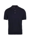 Brett Johnson Men's Cotton Polo Shirt In Navy