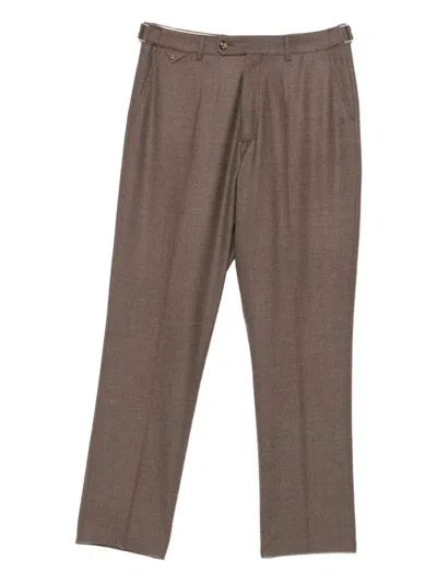 Brett Johnson Pleated Trousers In Multi