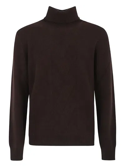 Brett Johnson Roll-neck Knitwear In Brown
