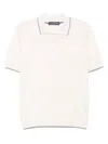 Brett Johnson Short-sleeved Polo Shirt In White