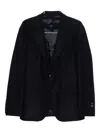 Brett Johnson Single-breasted Blazer In Black