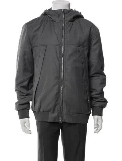 Pre-owned Brett Johnson Virgin Wool Jacket In Gray
