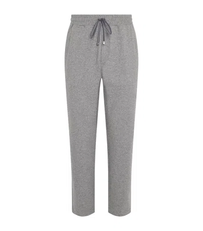 Brett Johnson Wool-cashmere Drawstring Trousers In Gray