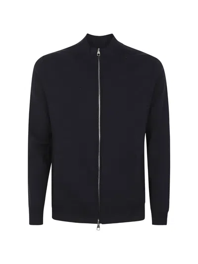 Brett Johnson Zip-front Cardigan In Blue