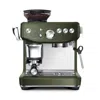 Breville The Barista Pro Espresso Machine Bean Hopper 1/2 Lb, Water Tank 67 oz In Olive Tapenade