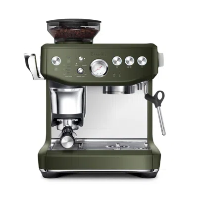 Breville The Barista Pro Espresso Machine Bean Hopper 1/2 Lb, Water Tank 67 oz In Green