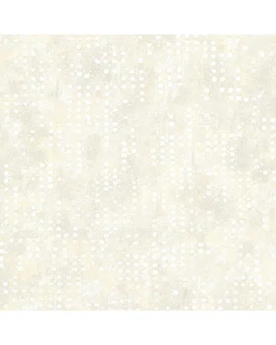 BREWSTER A-STREET PRINTS FELSIC CREAM STUDDED CUBE WALLPAPER
