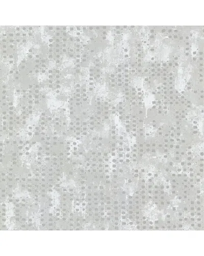 Brewster A-street Prints Felsic Silver Studded Cube Wallpaper In Multi