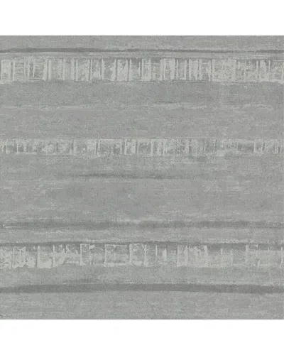 Brewster A-street Prints Rakasa Pewter Distressed Stripe Wallpaper In Multi