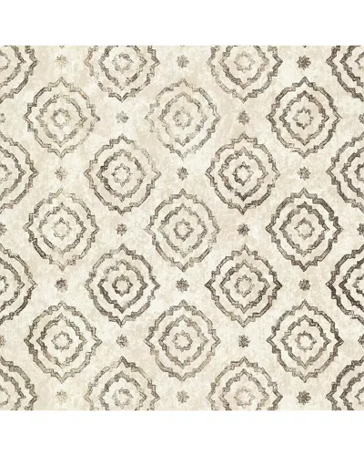 Brewster A-street Prints Uma Gold Star Medallion Wallpaper In Multi
