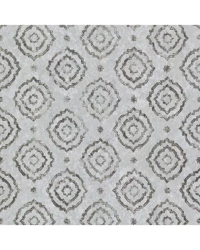 Brewster A-street Prints Uma Silver Star Medallion Wallpaper In Multi