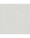 Brewster A-street Prints Zeke Silver Imitation Fabric Wallpaper In Multi