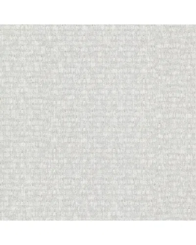 Brewster A-street Prints Zeke Silver Imitation Fabric Wallpaper In Multi