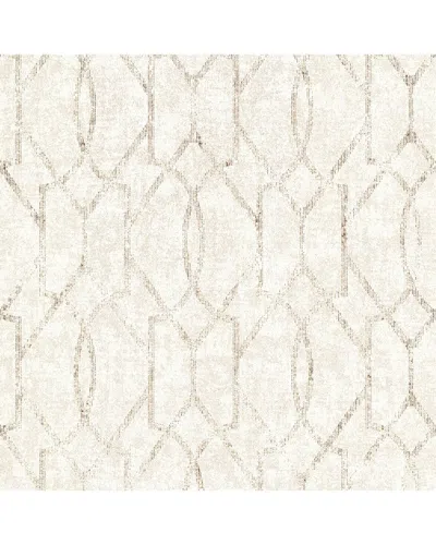 Brewster A-street Prints Ziva Cream Trellis Wallpaper In Multi