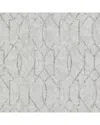 Brewster A-street Prints Ziva Platinum Trellis Wallpaper In Multi