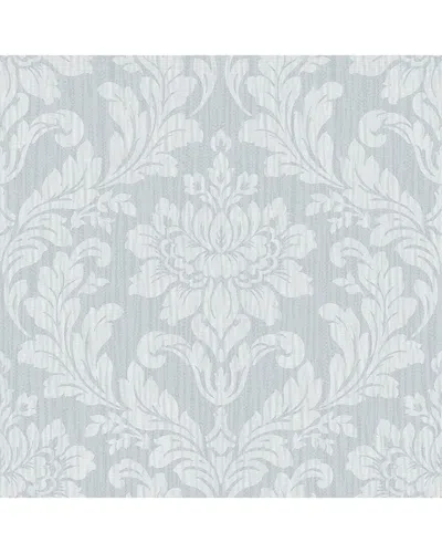Brewster Advantage Galois Light Blue Damask Wallpaper In Multi