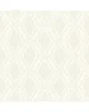 Brewster Advantage Mersenne Taupe Geometric Wallpaper In Multi