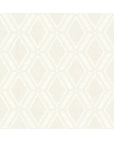 BREWSTER BREWSTER ADVANTAGE MERSENNE TAUPE GEOMETRIC WALLPAPER