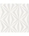 Brewster Advantage Monge Silver Geometric Wallpaper In Multi